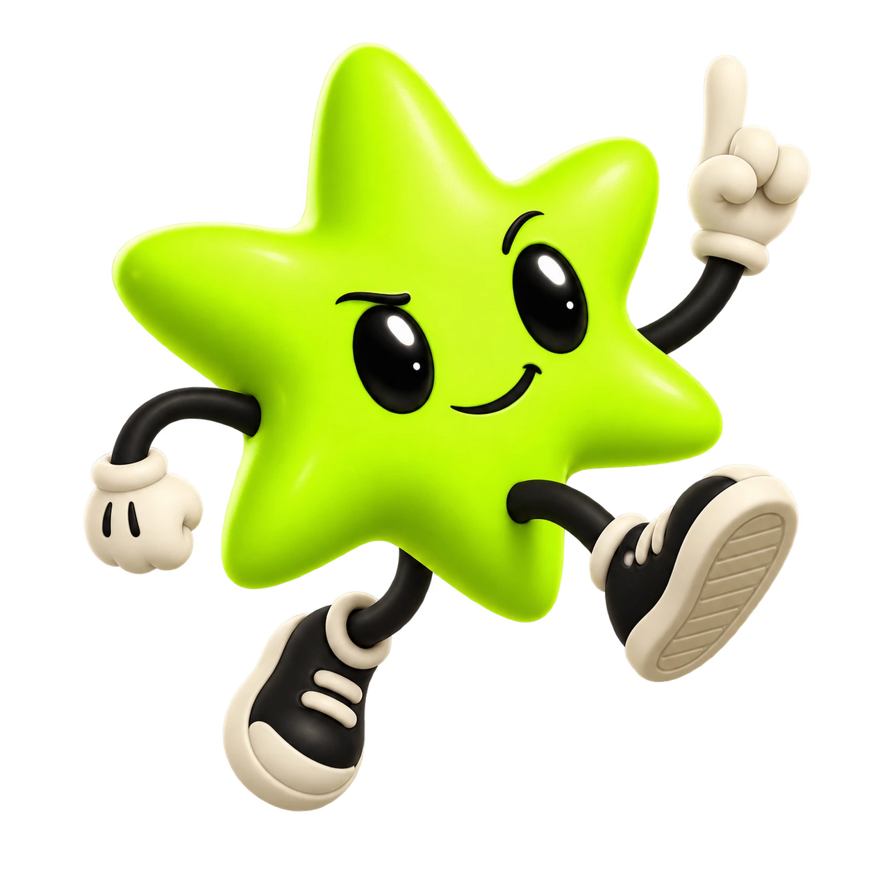 Spark, Cleom's mischievous lime creative mascot